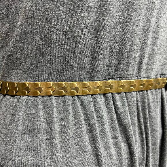 Vintage Womens Scale Serpentine Belt Stretchy Bronze Retro Fashion Statement - Picture 6 of 6